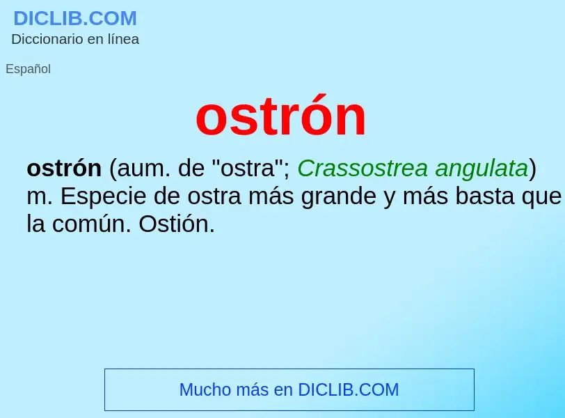 Что такое ostrón - определение