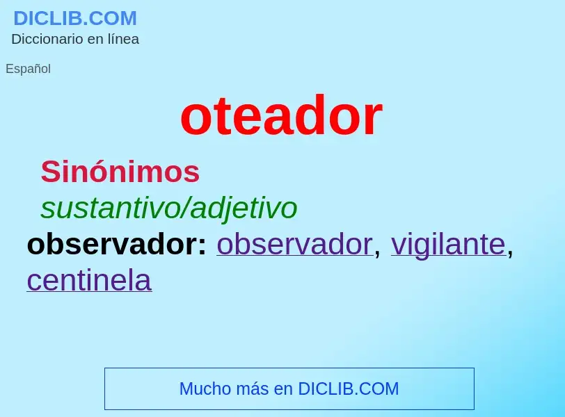 Was ist oteador - Definition