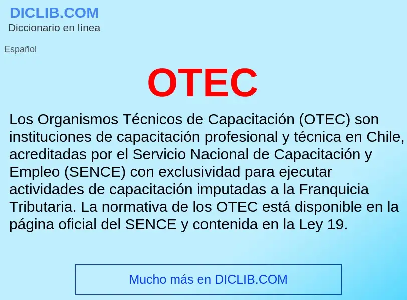 Wat is OTEC - definition