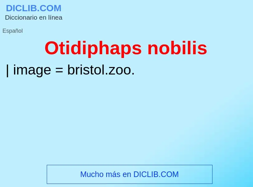 What is Otidiphaps nobilis - definition