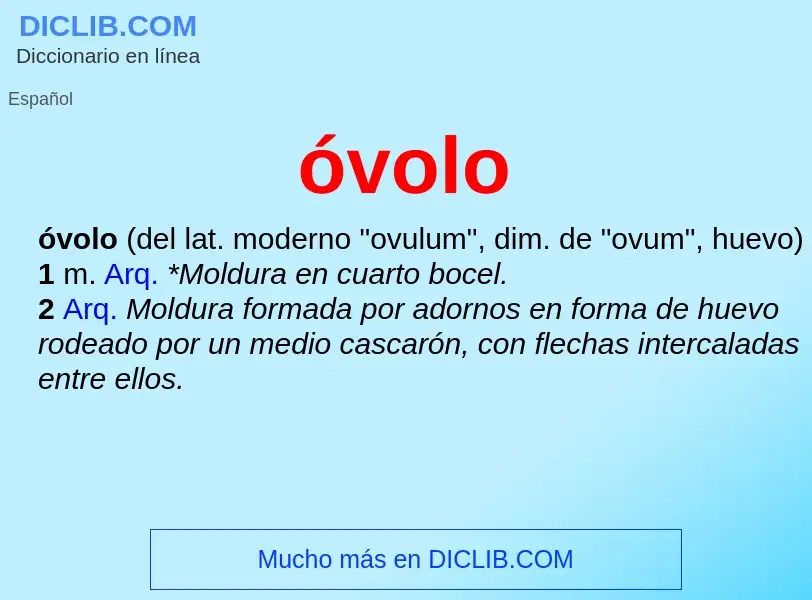 O que é óvolo - definição, significado, conceito