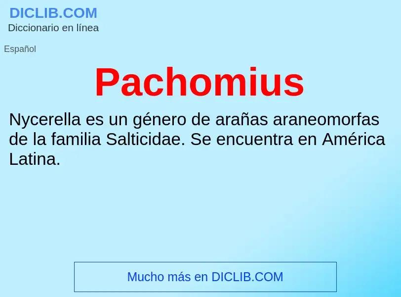 ¿Qué es Pachomius? - significado y definición