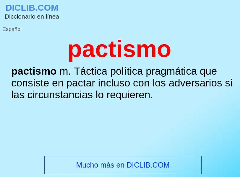 ¿Qué es pactismo? - significado y definición