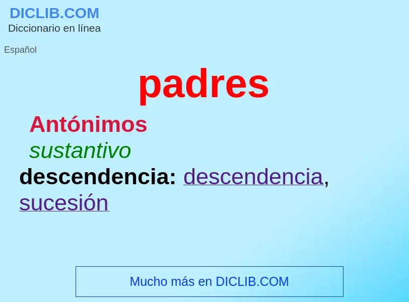 Wat is padres - definition