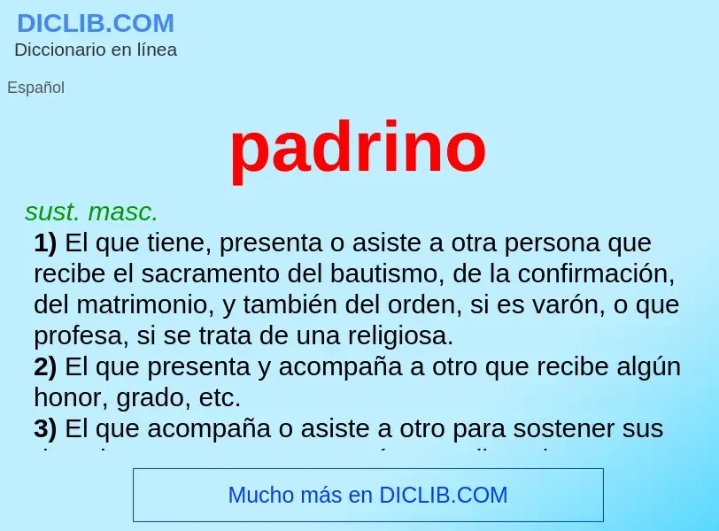 O que é padrino - definição, significado, conceito