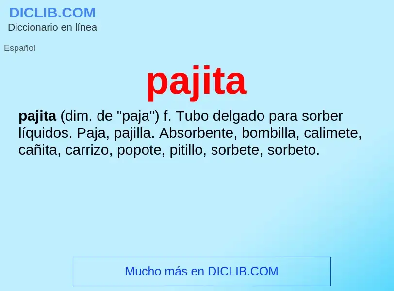 Was ist pajita - Definition