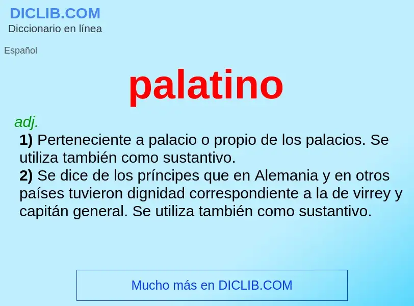 Was ist palatino - Definition