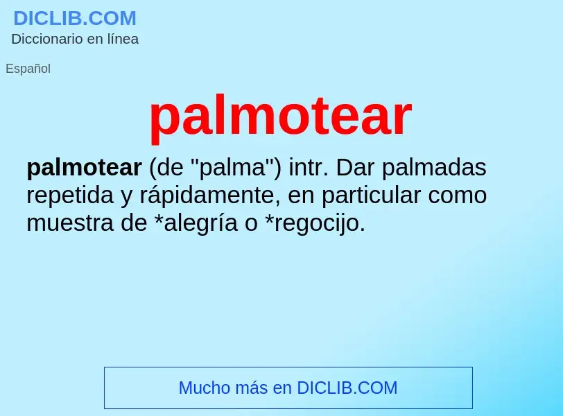 Wat is palmotear - definition