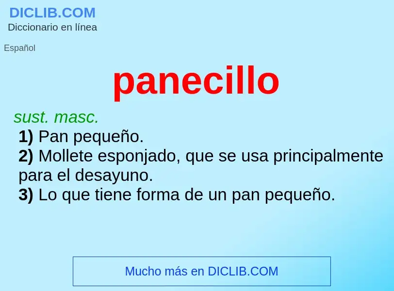 O que é panecillo - definição, significado, conceito