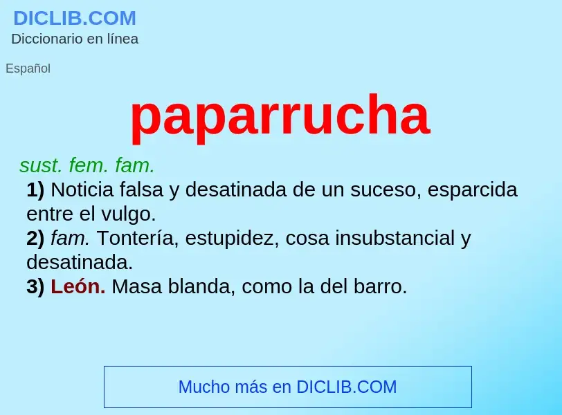 Wat is paparrucha - definition