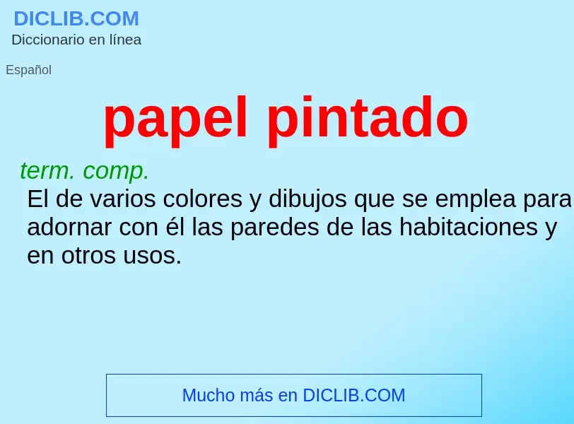 O que é papel pintado - definição, significado, conceito