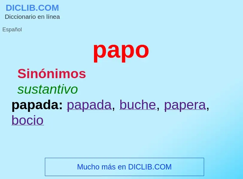 Was ist papo - Definition