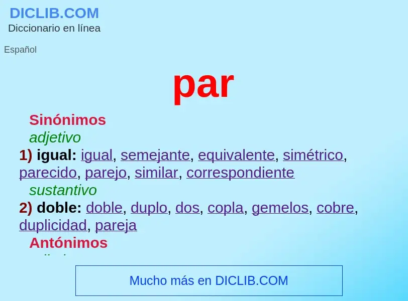 What is par - meaning and definition