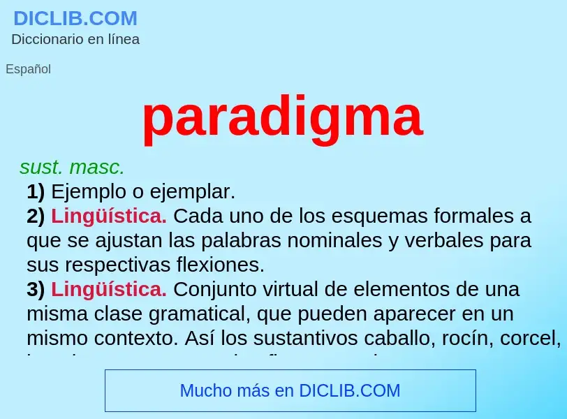 Wat is paradigma - definition