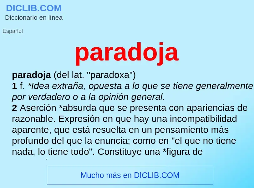 Wat is paradoja - definition