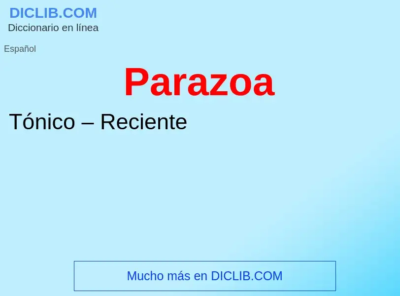 O que é Parazoa - definição, significado, conceito