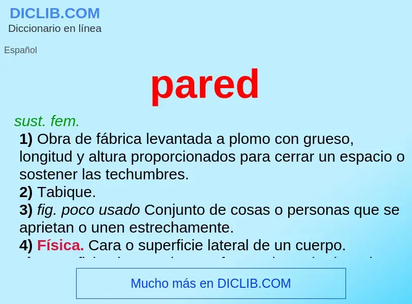 What is pared - definition