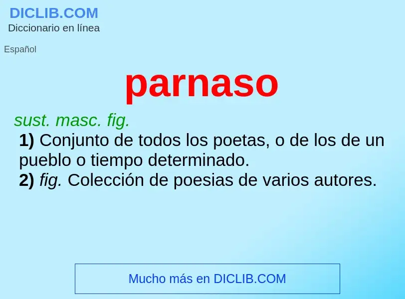 Wat is parnaso - definition