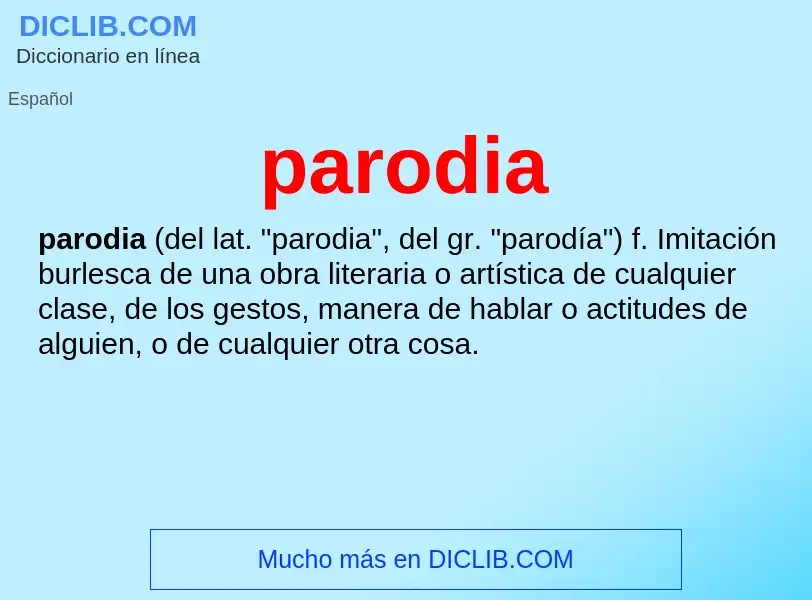 Wat is parodia - definition