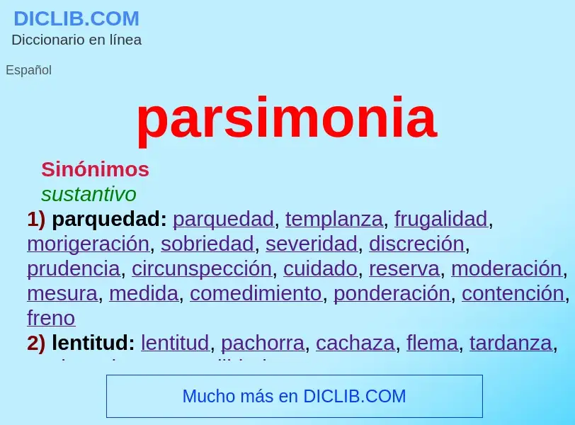 O que é parsimonia - definição, significado, conceito