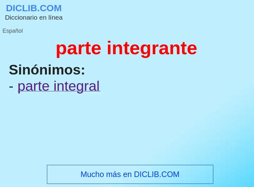 O que é parte integrante - definição, significado, conceito