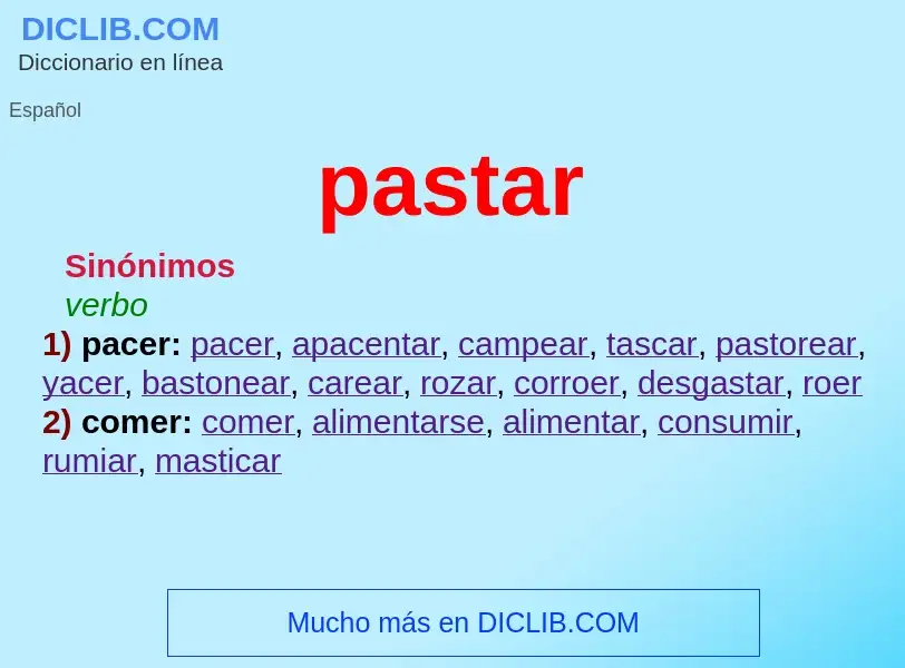 Wat is pastar - definition