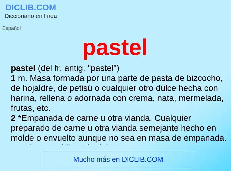 O que é pastel - definição, significado, conceito