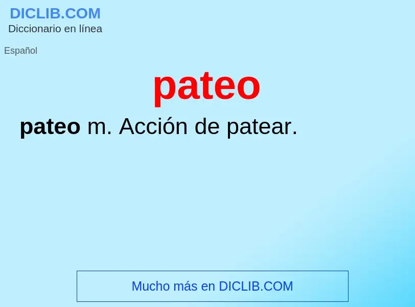 What is pateo - definition