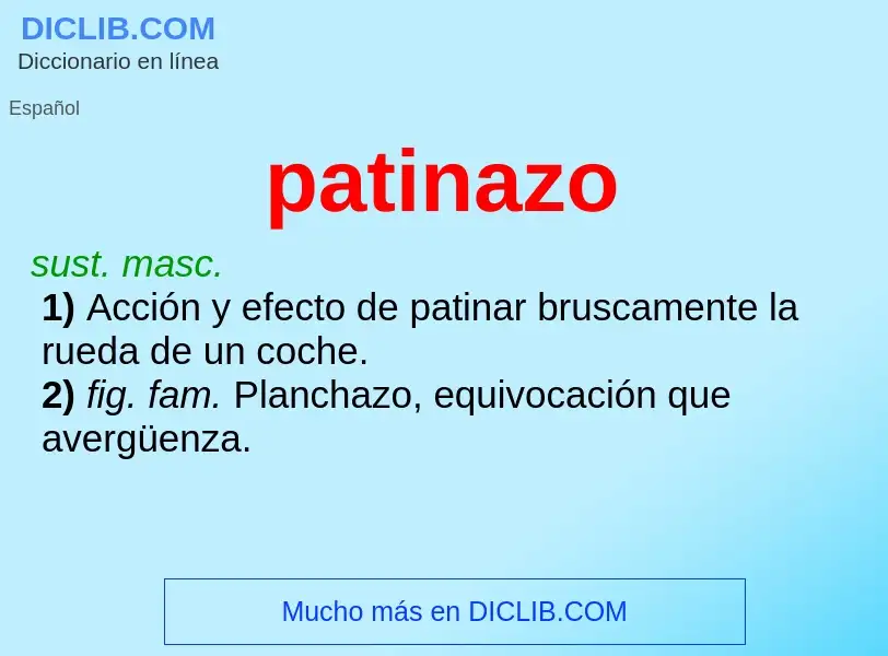 Wat is patinazo - definition