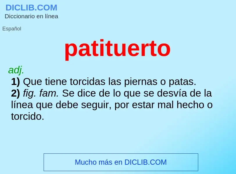 What is patituerto - definition