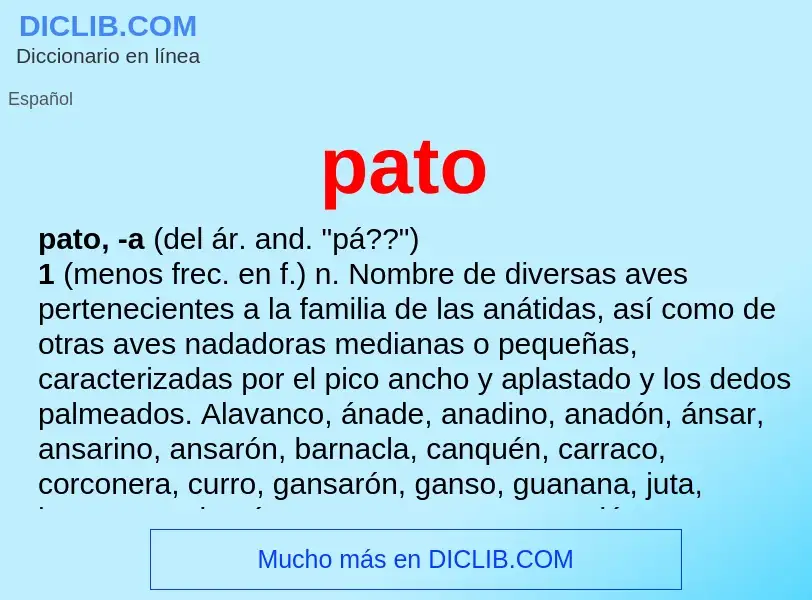 What is pato - definition