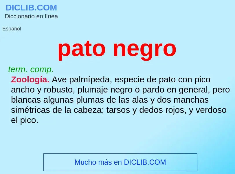 O que é pato negro - definição, significado, conceito