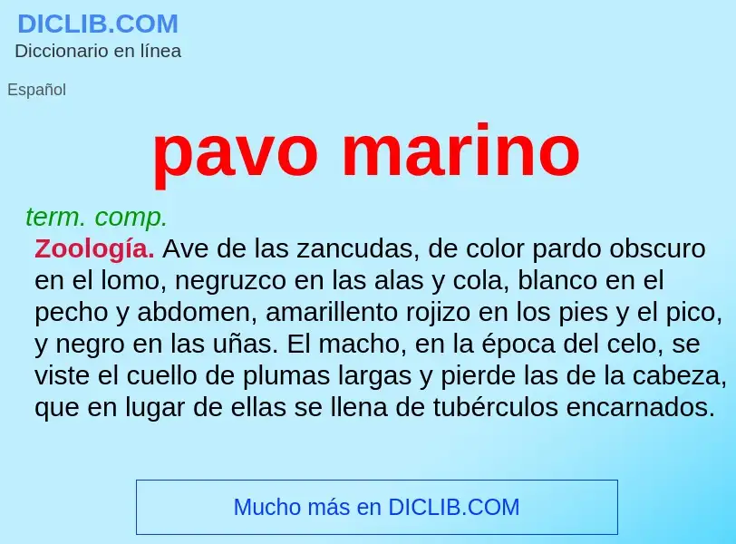 What is pavo marino - definition