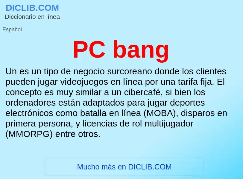 O que é PC bang - definição, significado, conceito