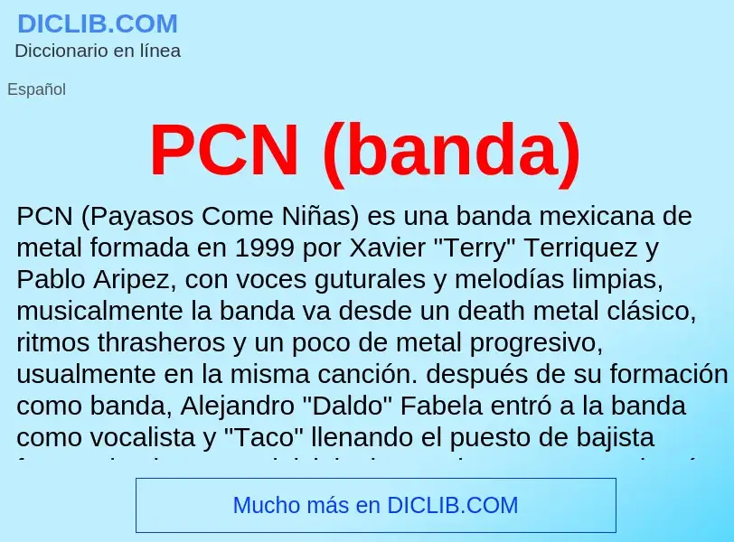 Что такое PCN (banda) - определение