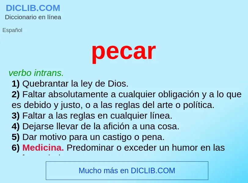 O que é pecar - definição, significado, conceito