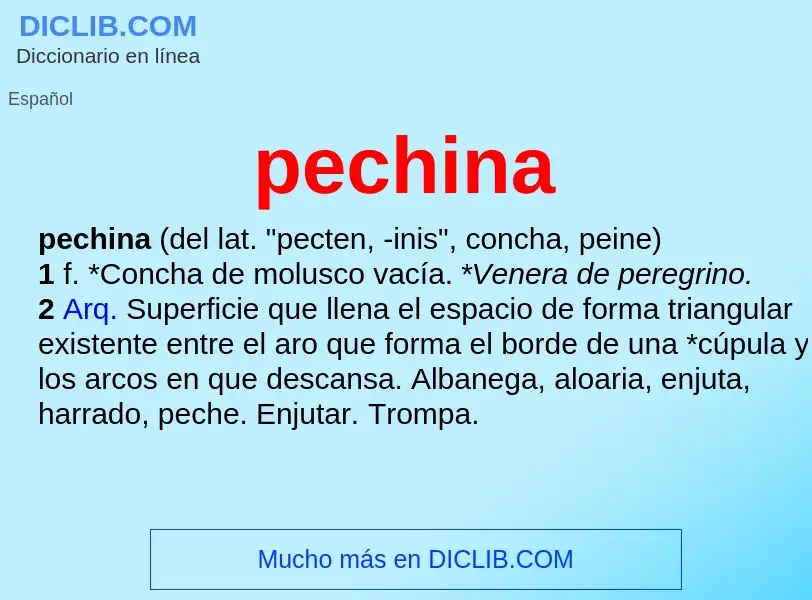 Что такое pechina - определение