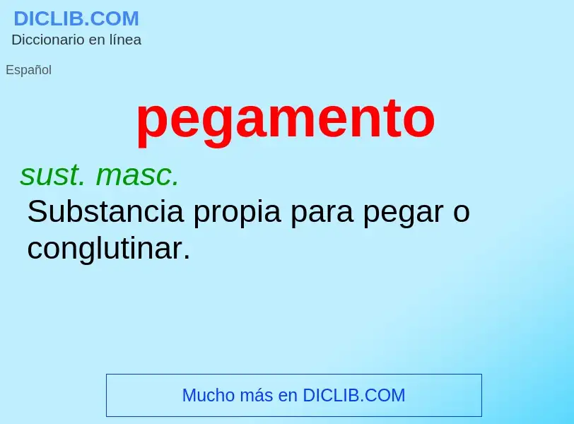 O que é pegamento - definição, significado, conceito