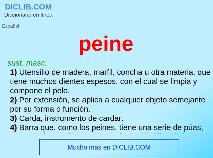 O que é peine - definição, significado, conceito