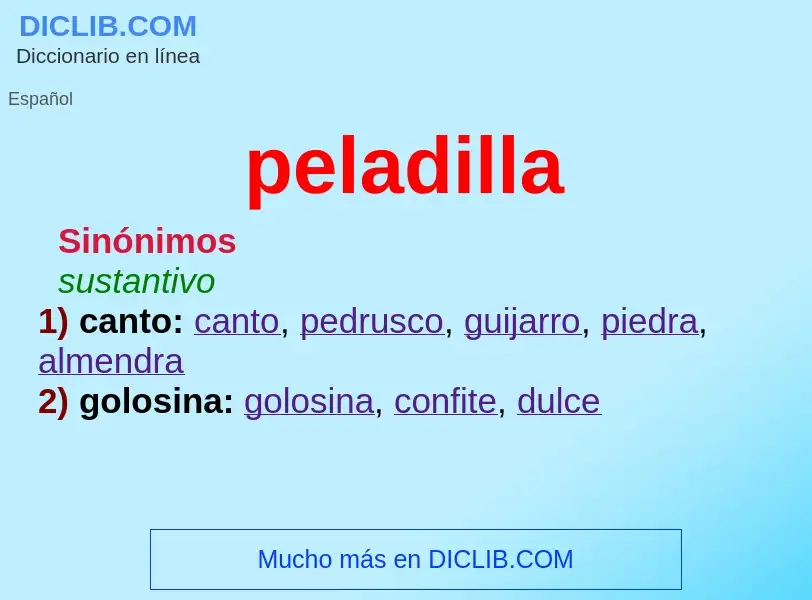 Wat is peladilla - definition