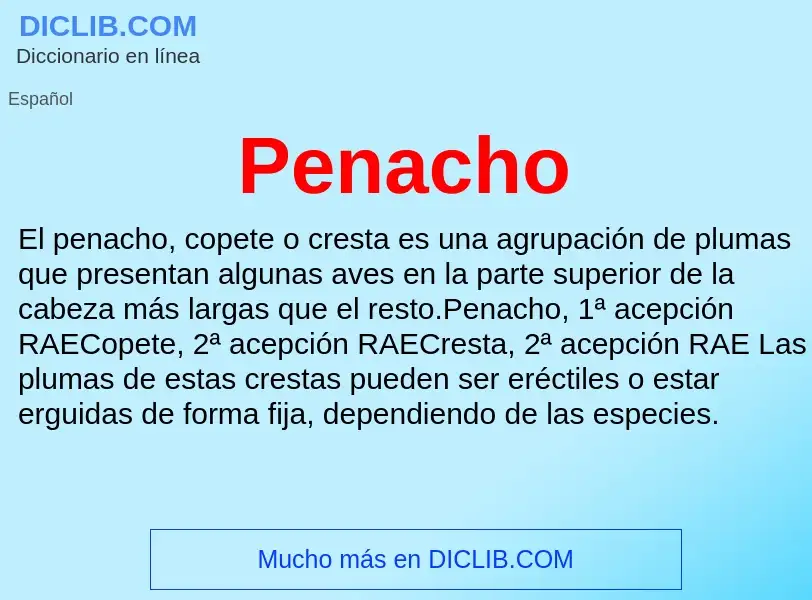 Что такое Penacho - определение