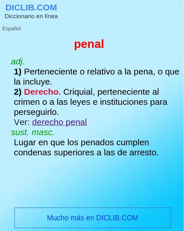 Wat is penal - definition