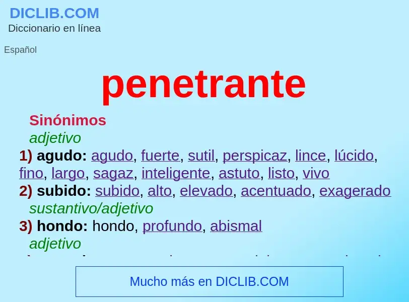 Wat is penetrante - definition