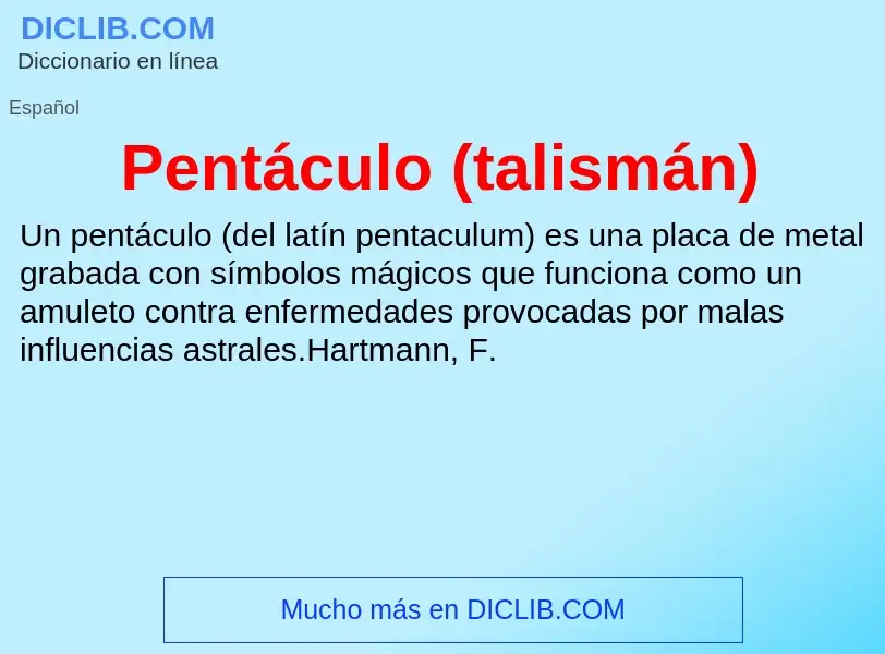 Что такое Pentáculo (talismán) - определение