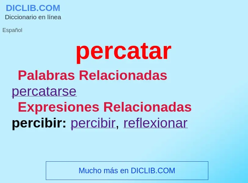 Wat is percatar - definition