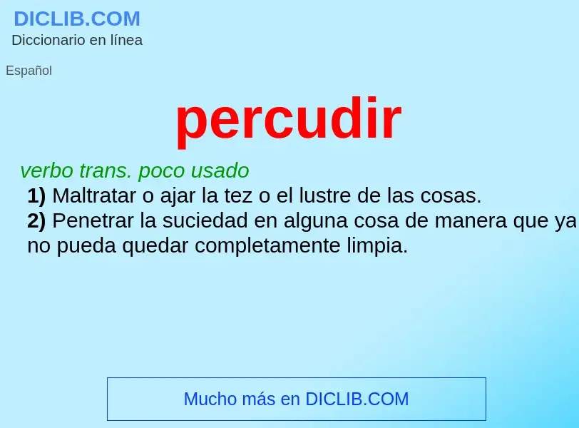 O que é percudir - definição, significado, conceito