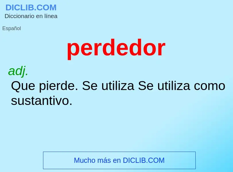 O que é perdedor - definição, significado, conceito