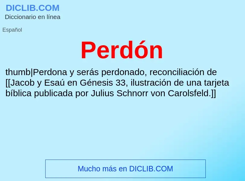 O que é Perdón - definição, significado, conceito