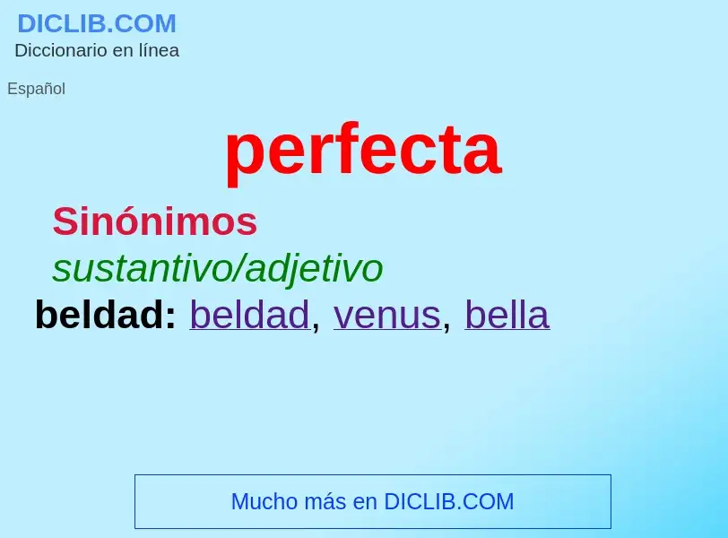 What is perfecta - definition