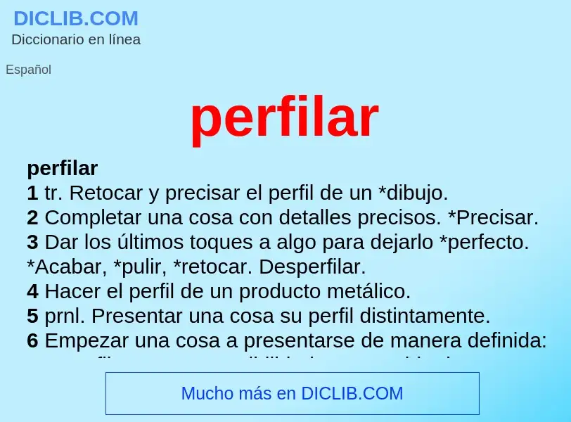 Wat is perfilar - definition